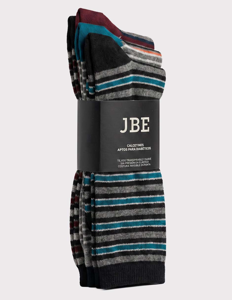 Set calcetín diabético de algodón para hombre 5 pares