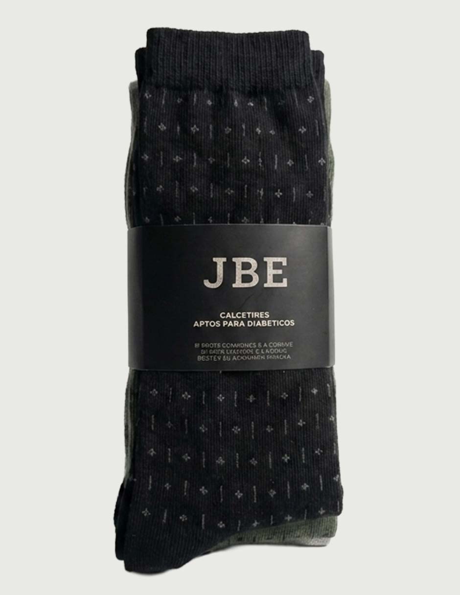 Calcetín de algodón 3 pares para hombre