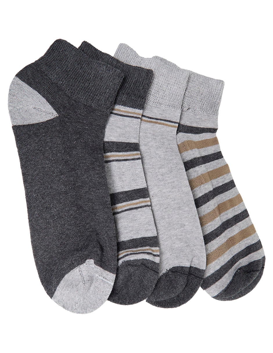 Set De Tín Diabético Para Hombre 4 Pares