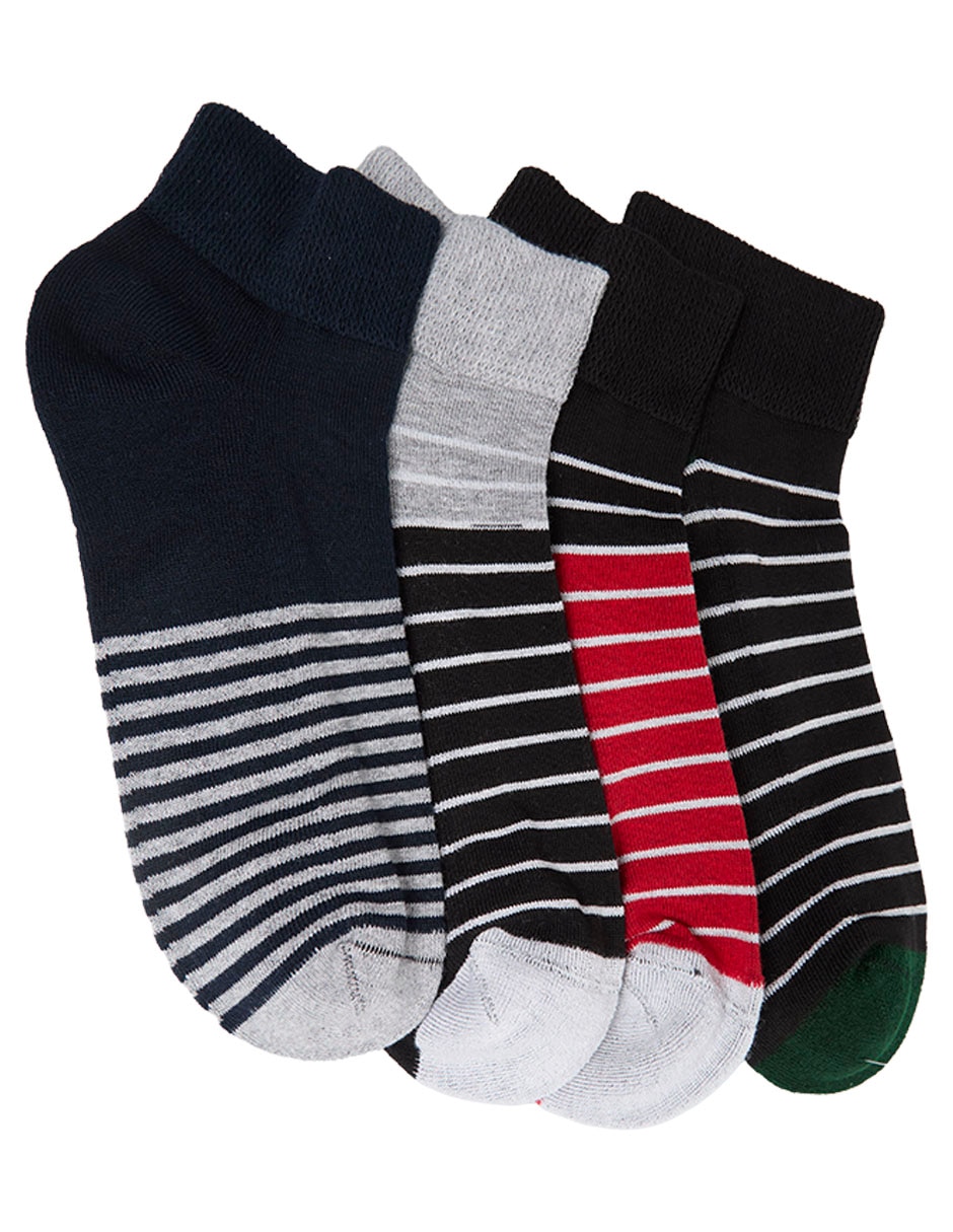 Set De Tín Diabético Para Hombre 4 Pares