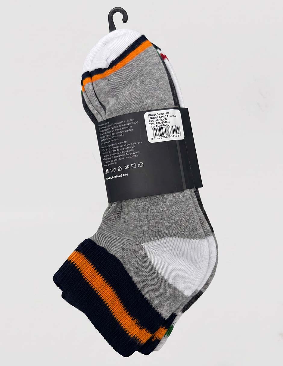 Set de tín diabético para hombre 4 pares 3