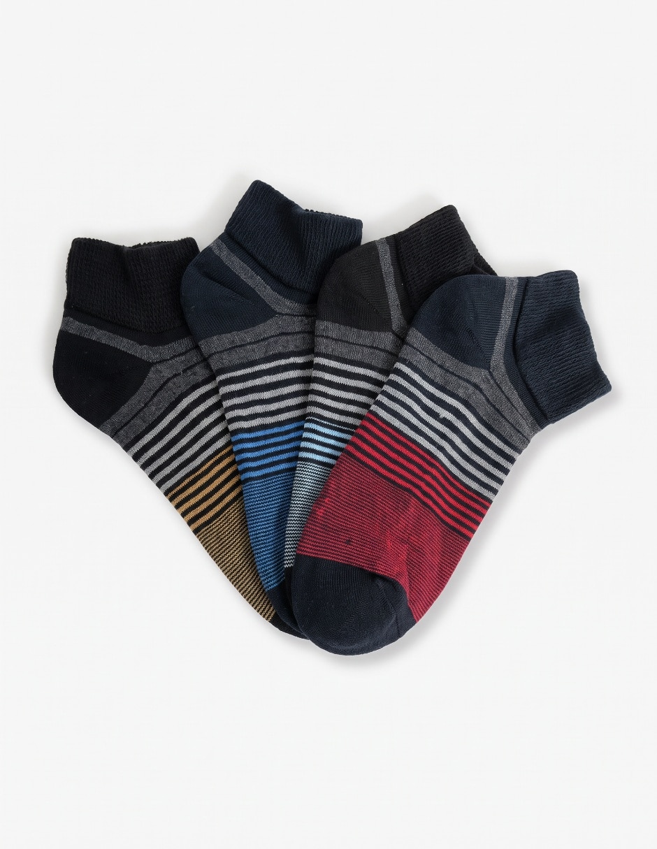 Set de tín diabético para hombre 4 pares Set de tín diabético para hombre 4 pares