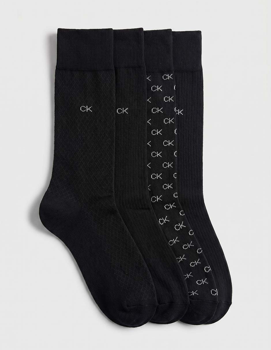 Set de Calceta Calvin Klein de algodón para hombre 4 pares 1