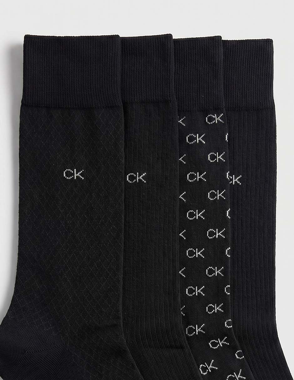 Set de Calceta Calvin Klein de algodón para hombre 4 pares