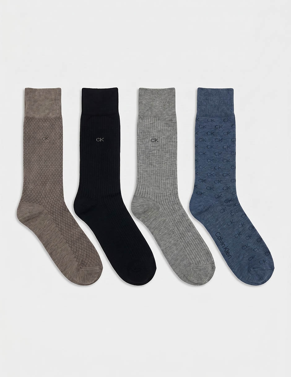 Set calceta para hombre 4 pares