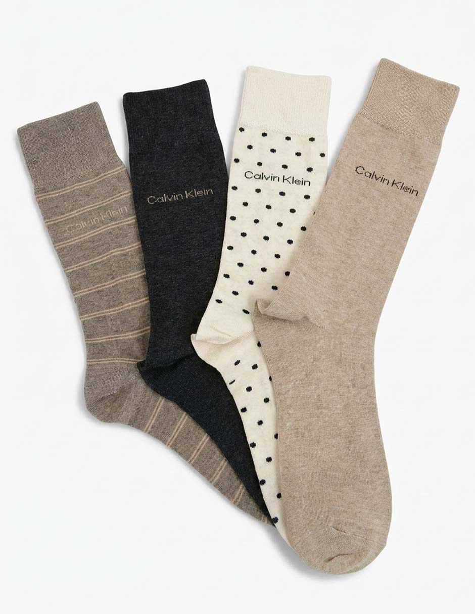 Set de calceta de algodón para hombre 4 pares 1