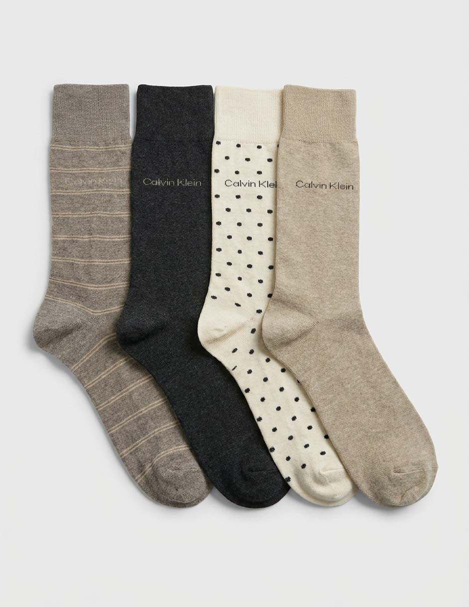 Set de calceta de algodón para hombre 4 pares 2