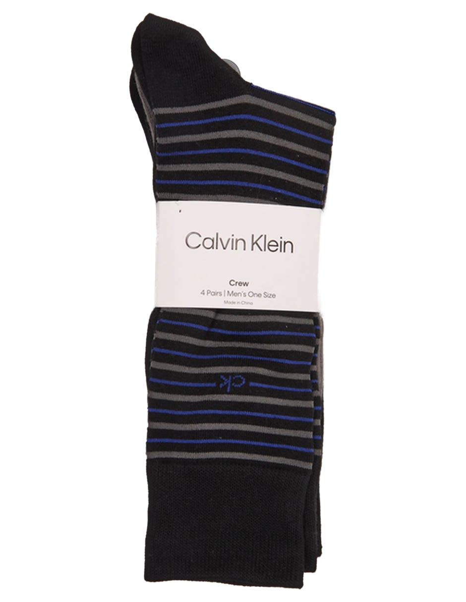 Set de calceta de algodón para hombre 4 piezas