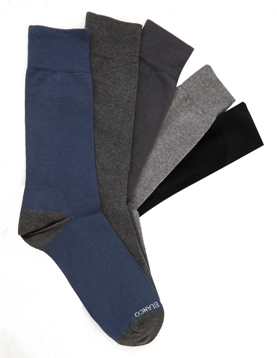 Calcetines comfort de algodón Hombre 5 pares Calcetines comfort de algodón Hombre 5 pares