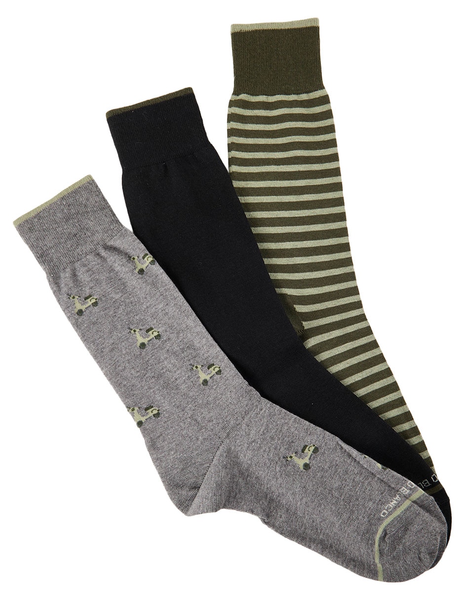 Calcetines comfort de algodón Hombre 3 pares