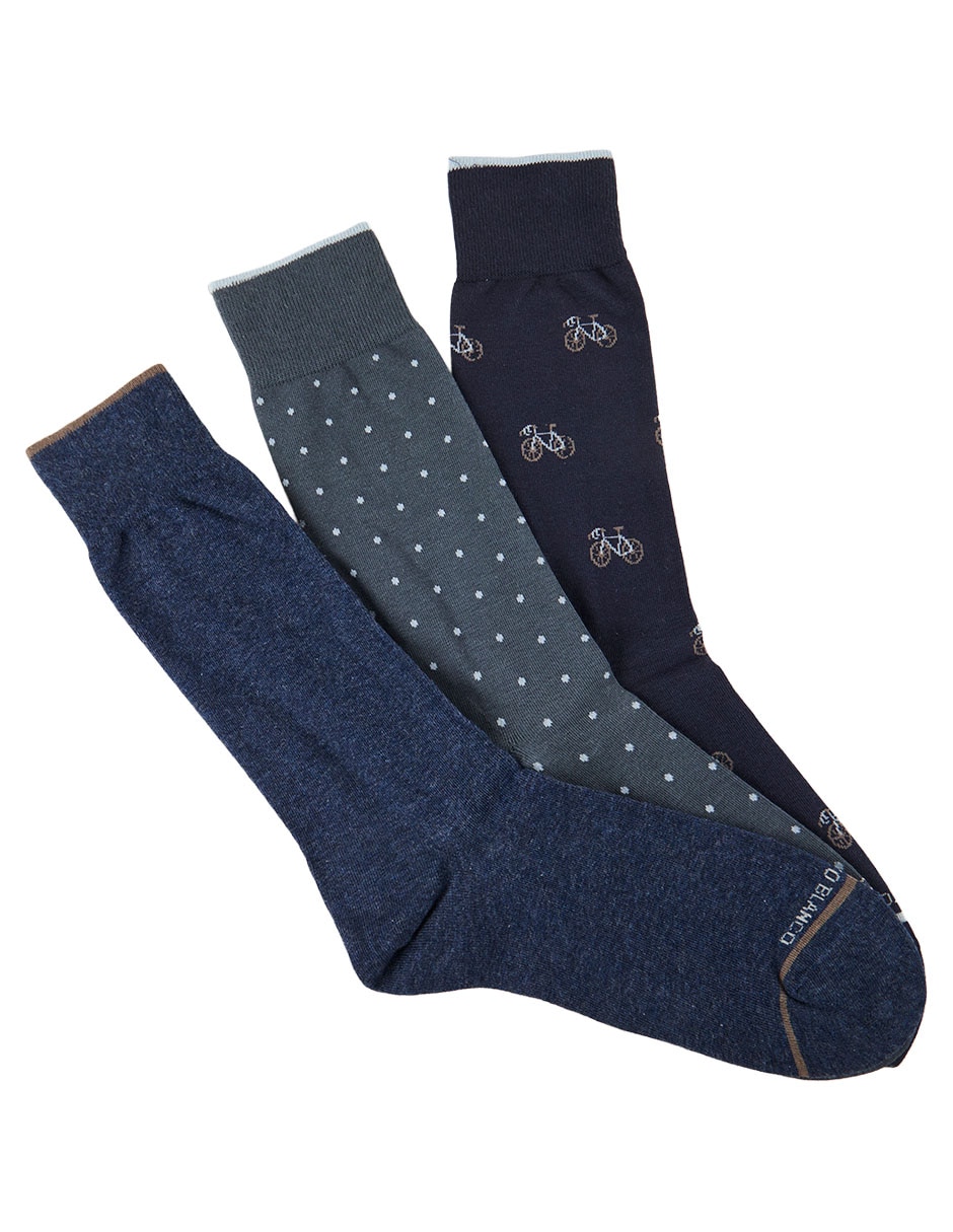 Set de calcetín de algodón para hombre 3 pares