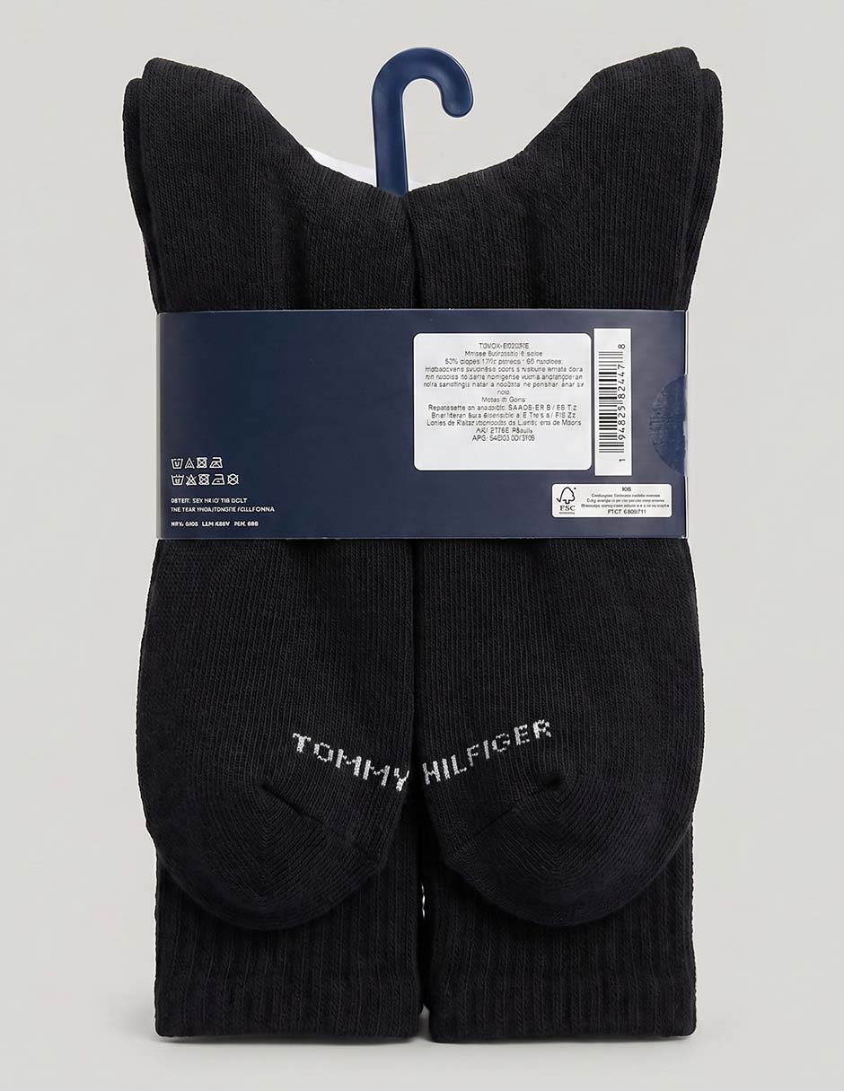 Set de tin Hilfiger de algodón para hombre 6 pares 3