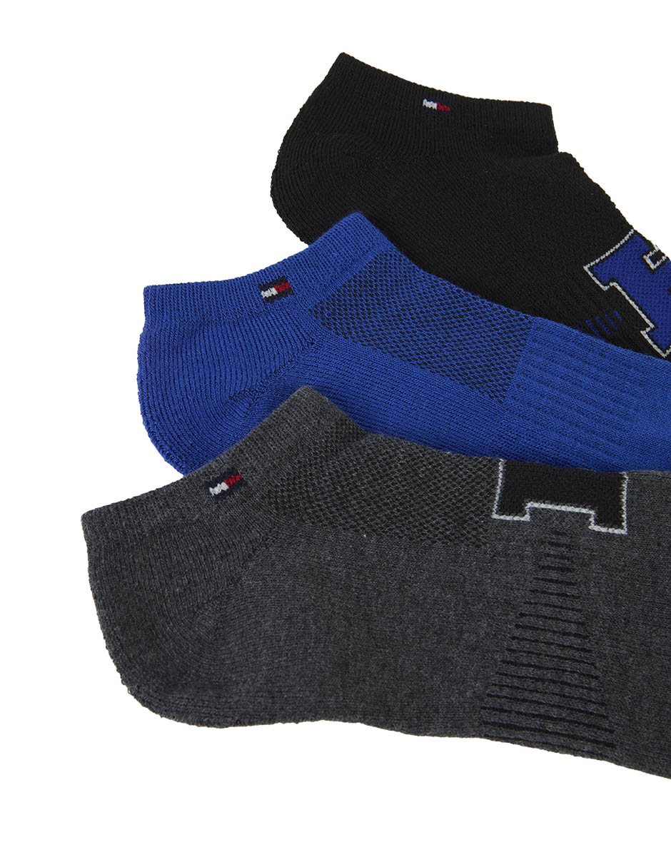 Set protector de pie Hilfiger de algodón para hombre 3 pares 5