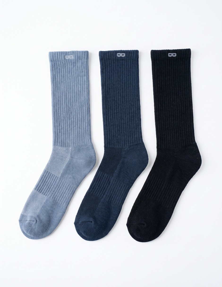 Set de calcetín transpirable de algodón hombre 3 pares Set de calcetín transpirable de algodón hombre 3 pares