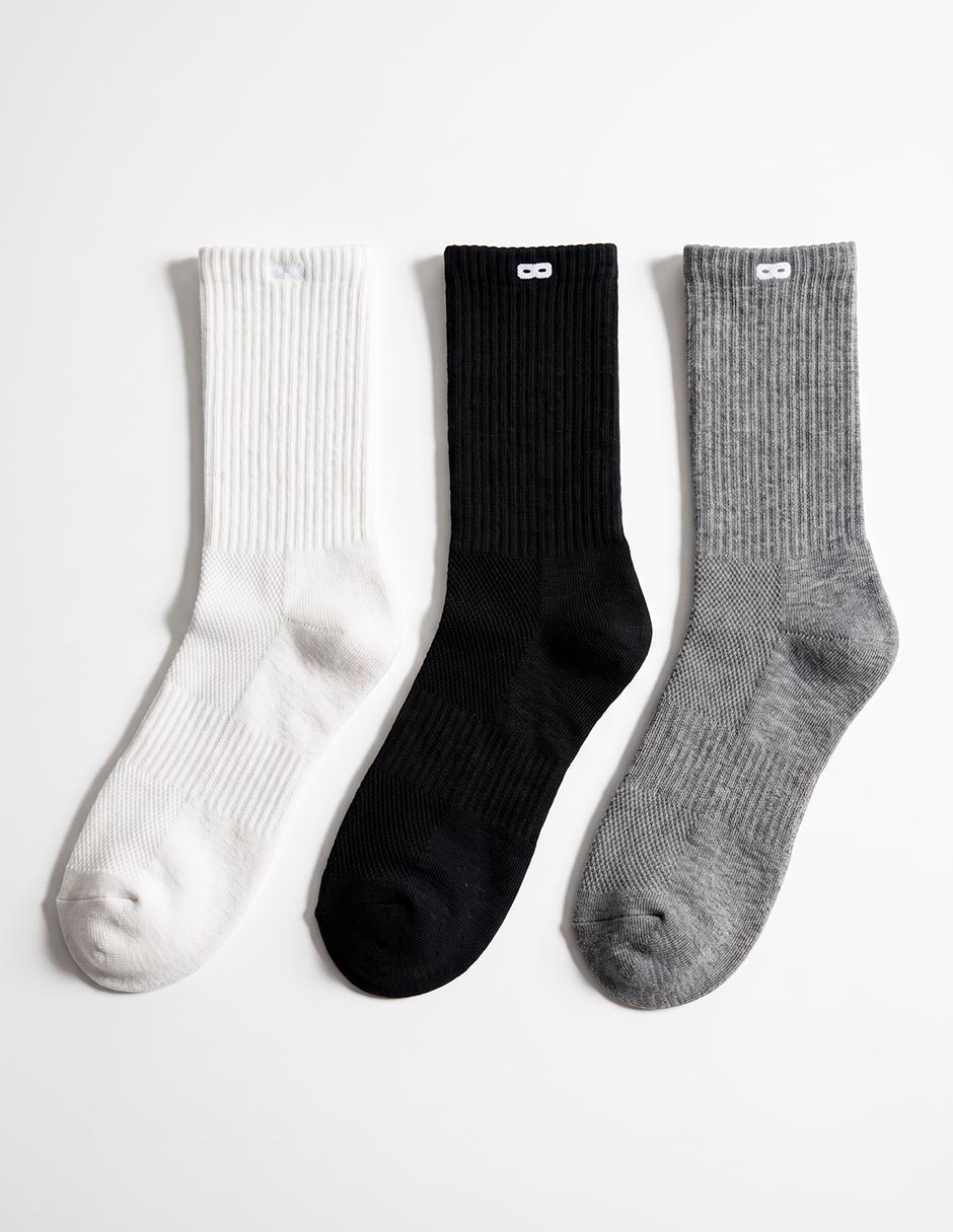 Set calcetín transpirable de algodón para hombre 3 pares 1