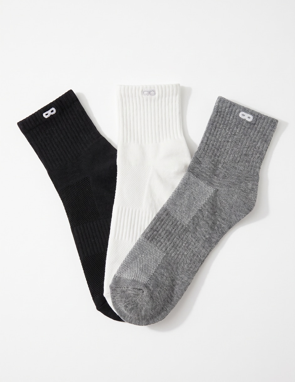 Set de calceta transpirable de algodón hombre 3 pares 1