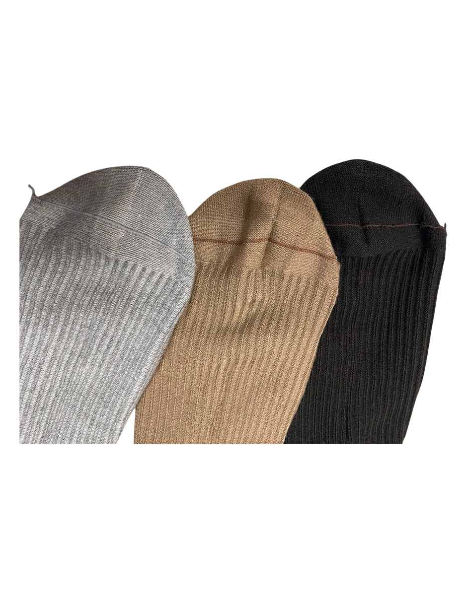 Calcetines diabético de algodón Hombre 3 pares 3