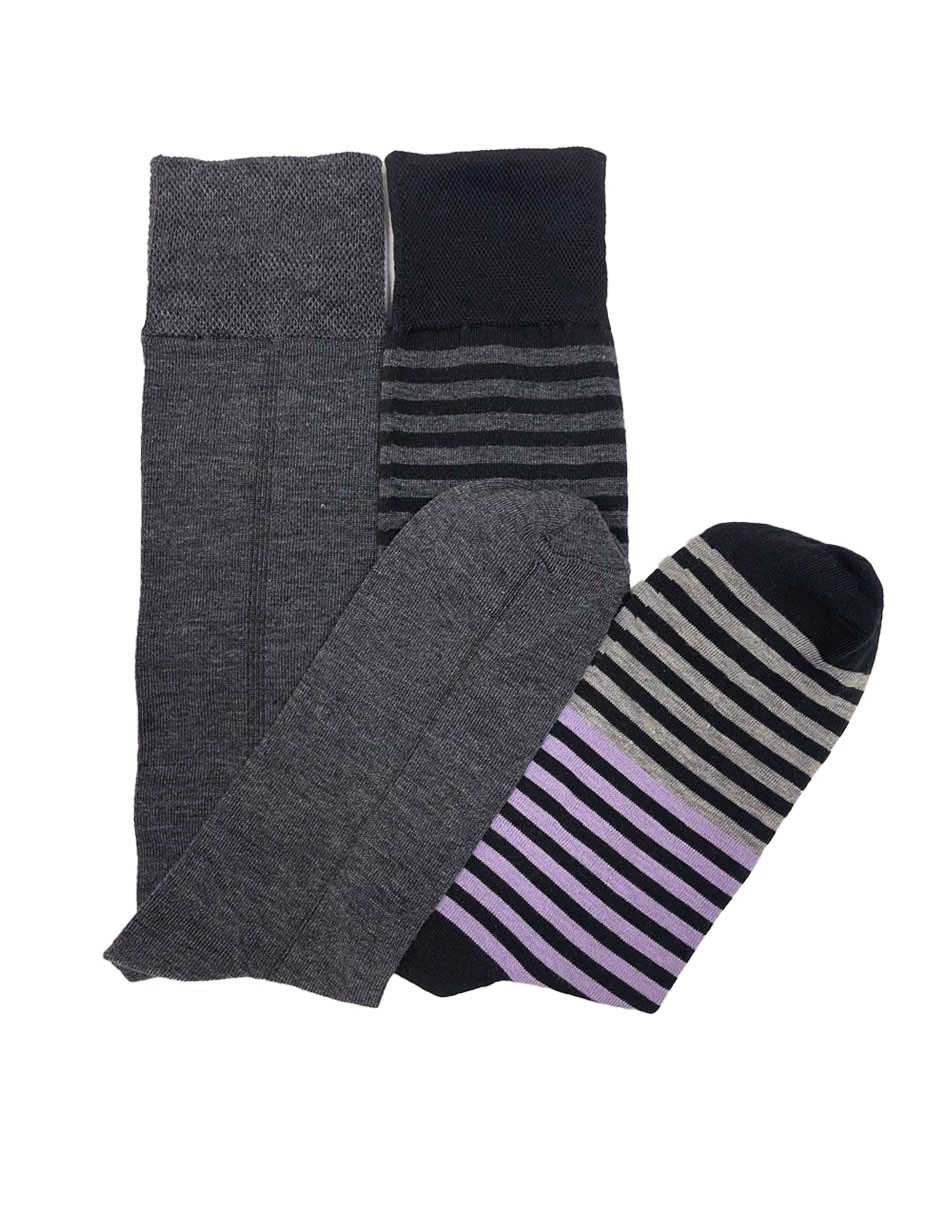 Calcetín de algodón para hombre 2 pares