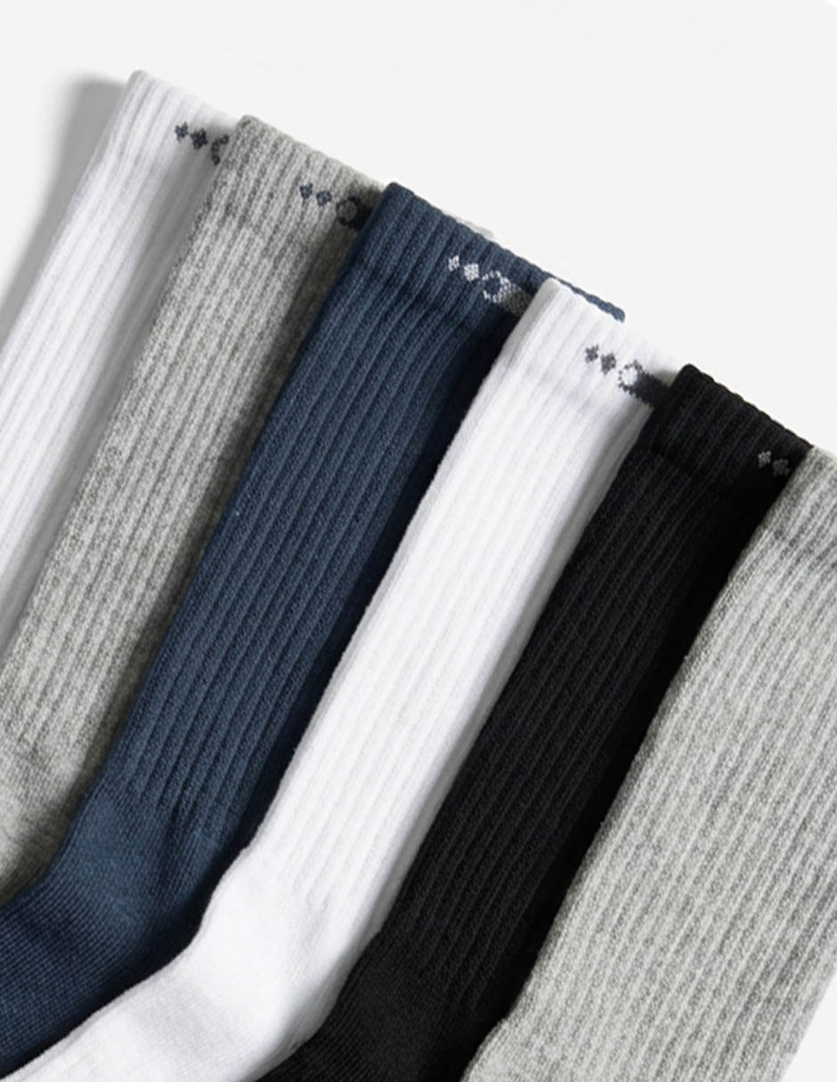 Set tín punto blanco de algodón para hombre 5 pares 2