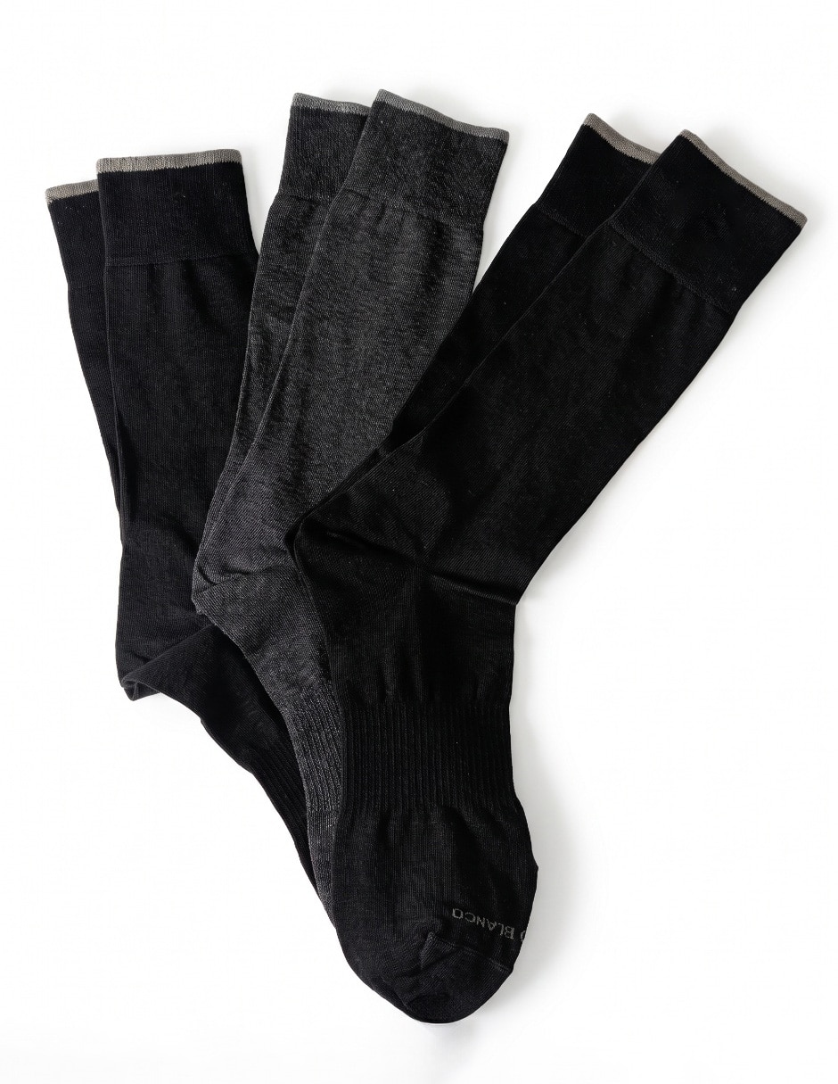 Set calceta de algodón para hombre 3 pares