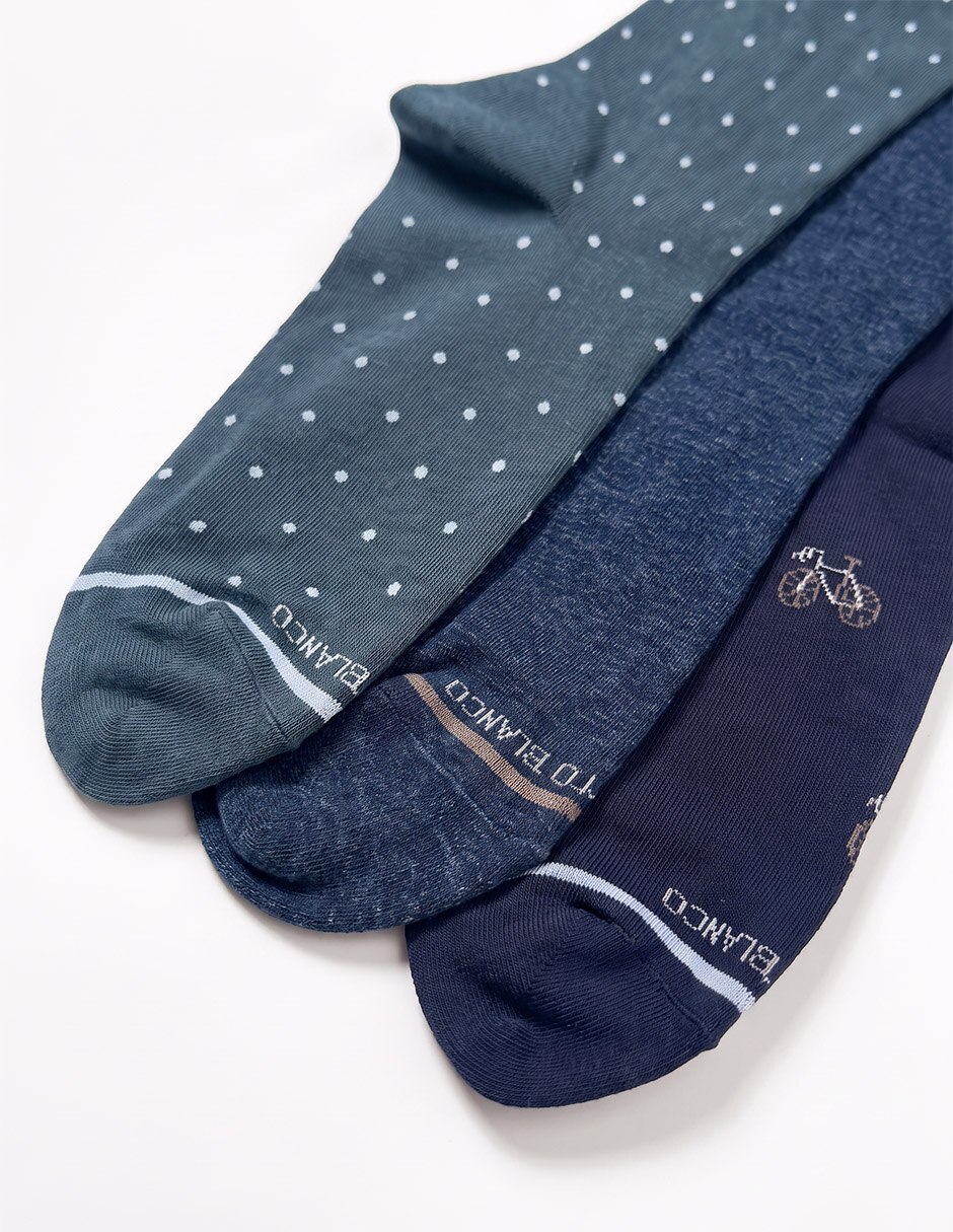 Calcetín de algodón para hombre 3 pares 3