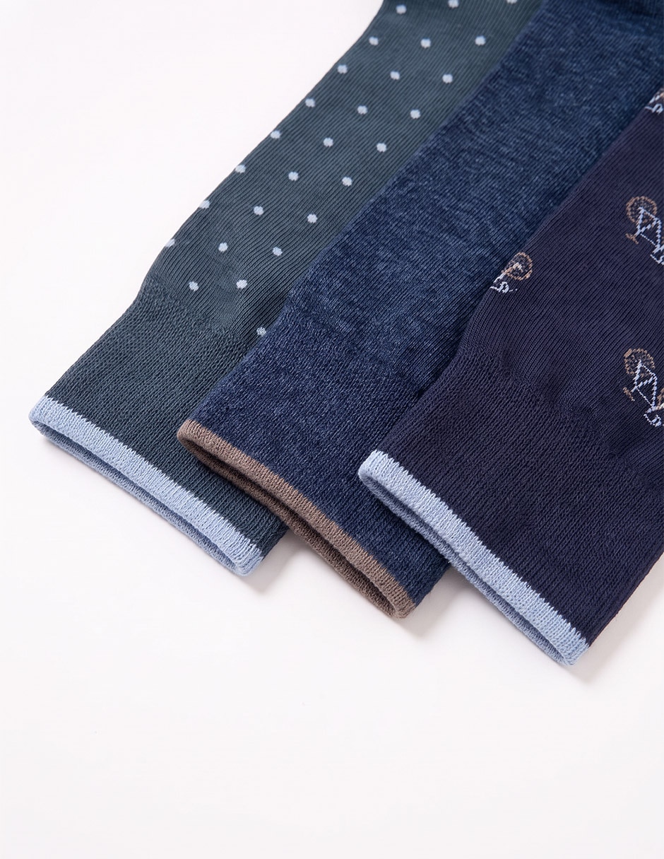 Calcetín de algodón para hombre 3 pares 2