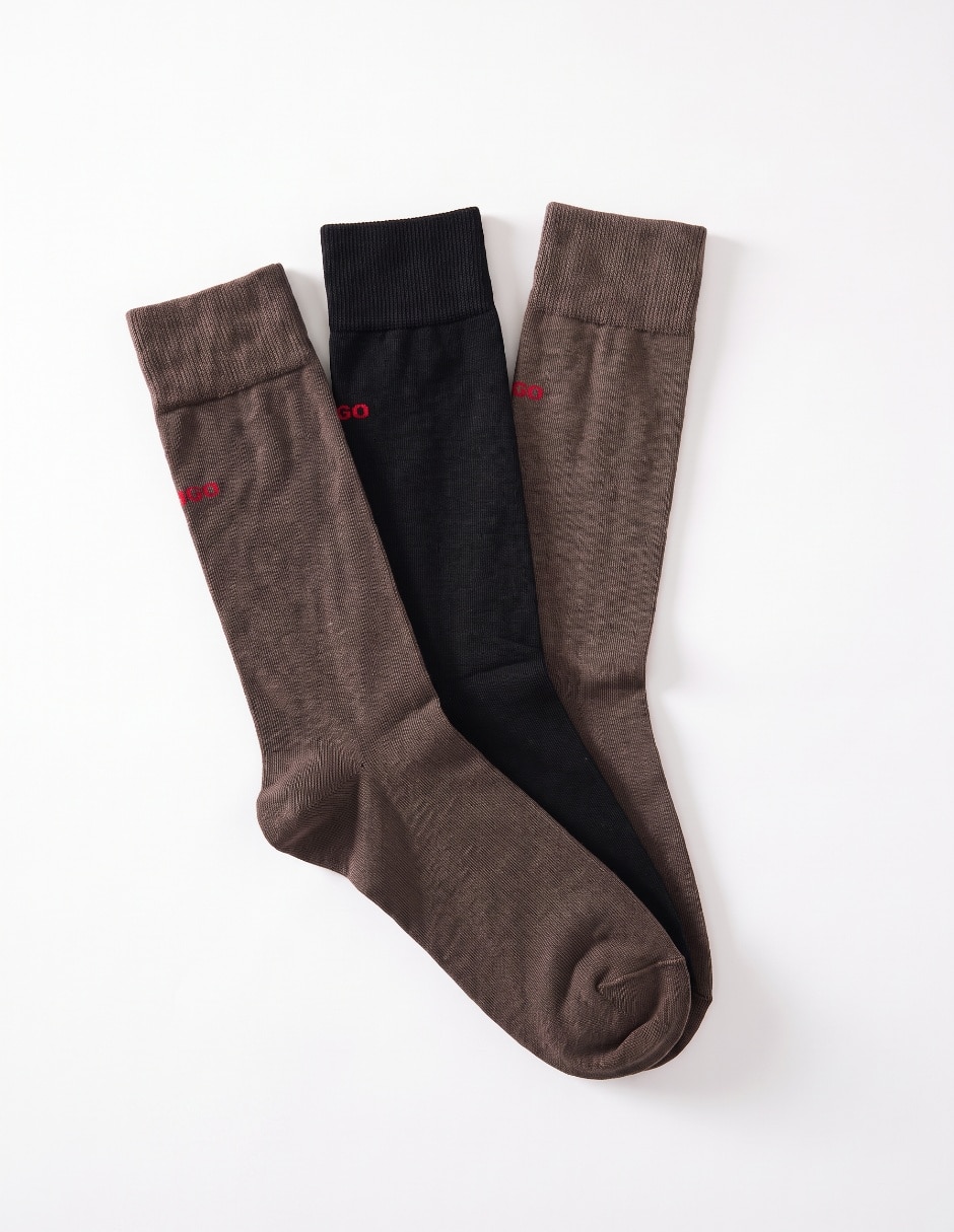 Set Calceta de algodón para hombre 3 pares Set Calceta de algodón para hombre 3 pares