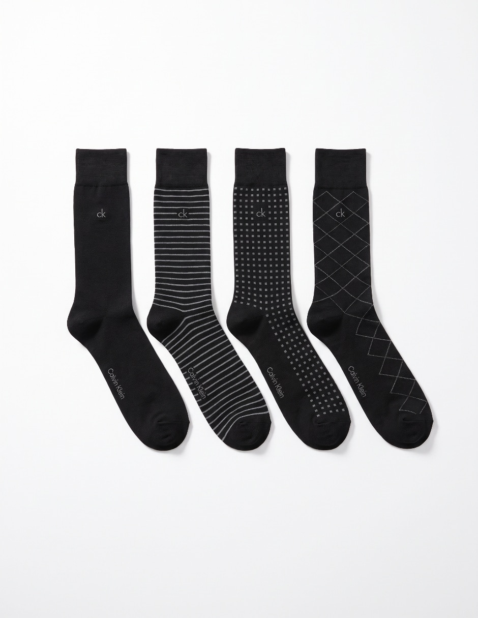 Set calceta Calvin klein para hombre 4 pares Set calceta Calvin klein para hombre 4 pares