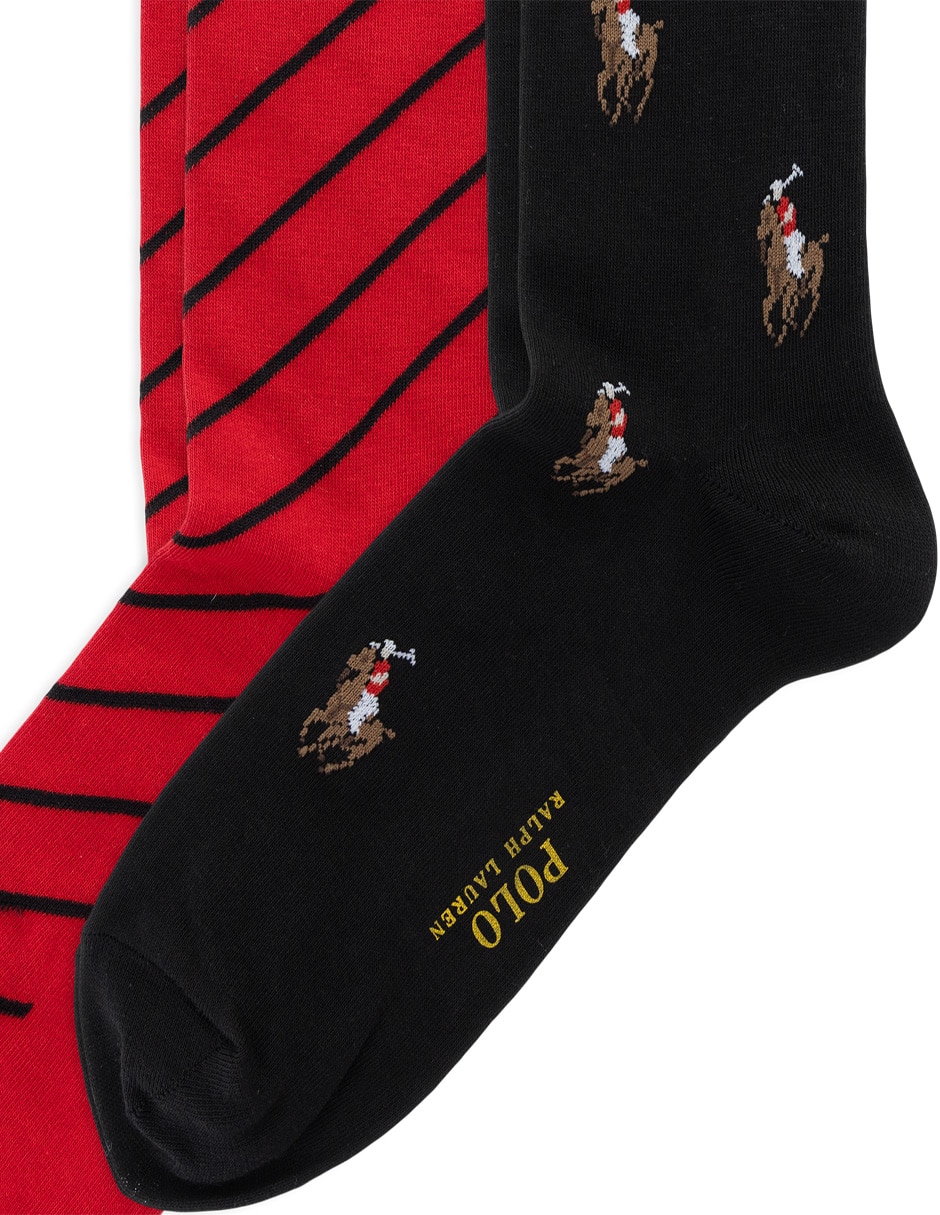 Calcetín de algodón y poliéster para hombre 2 pares 3