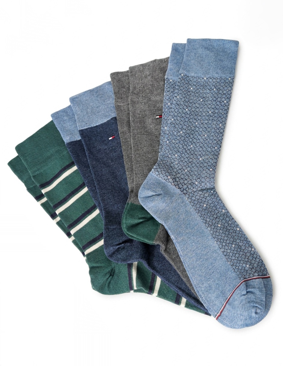 Set de calceta Tommy para hombre 4 pares