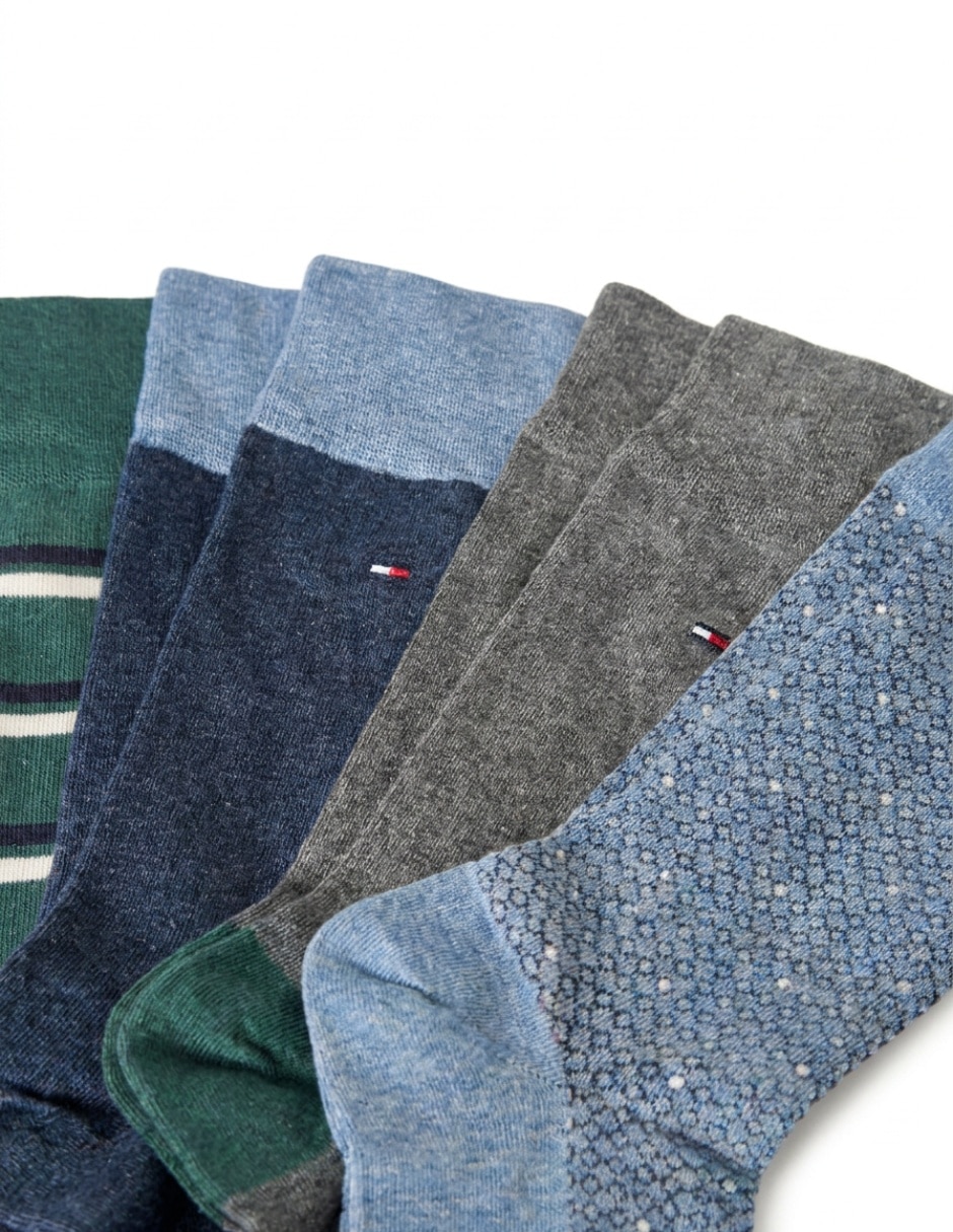 Set de calceta Tommy para hombre 4 pares 2