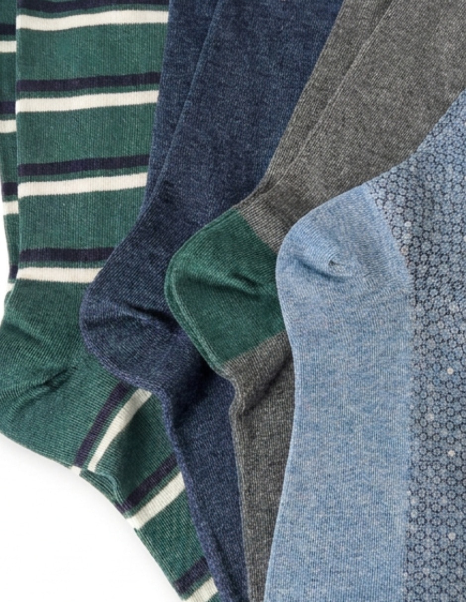 Set de calceta Tommy para hombre 4 pares 3