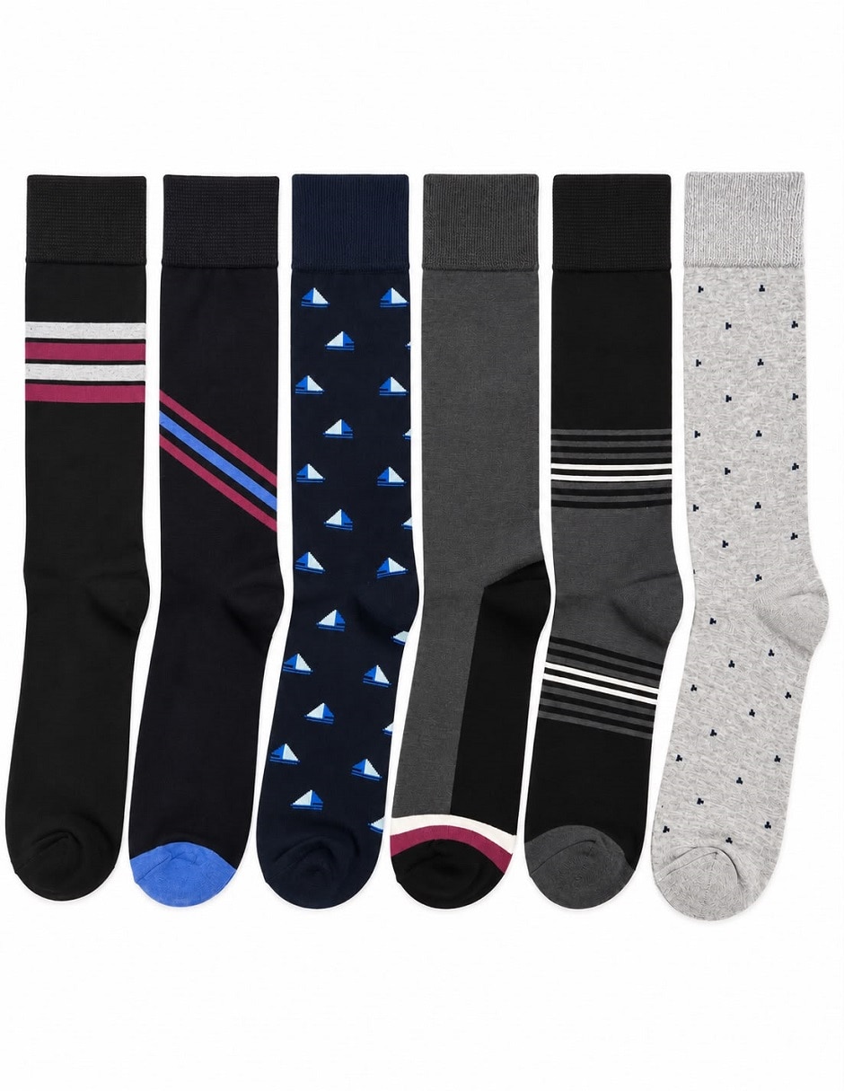 Calcetín diabético para hombre 6 pares Calcetín diabético para hombre 6 pares