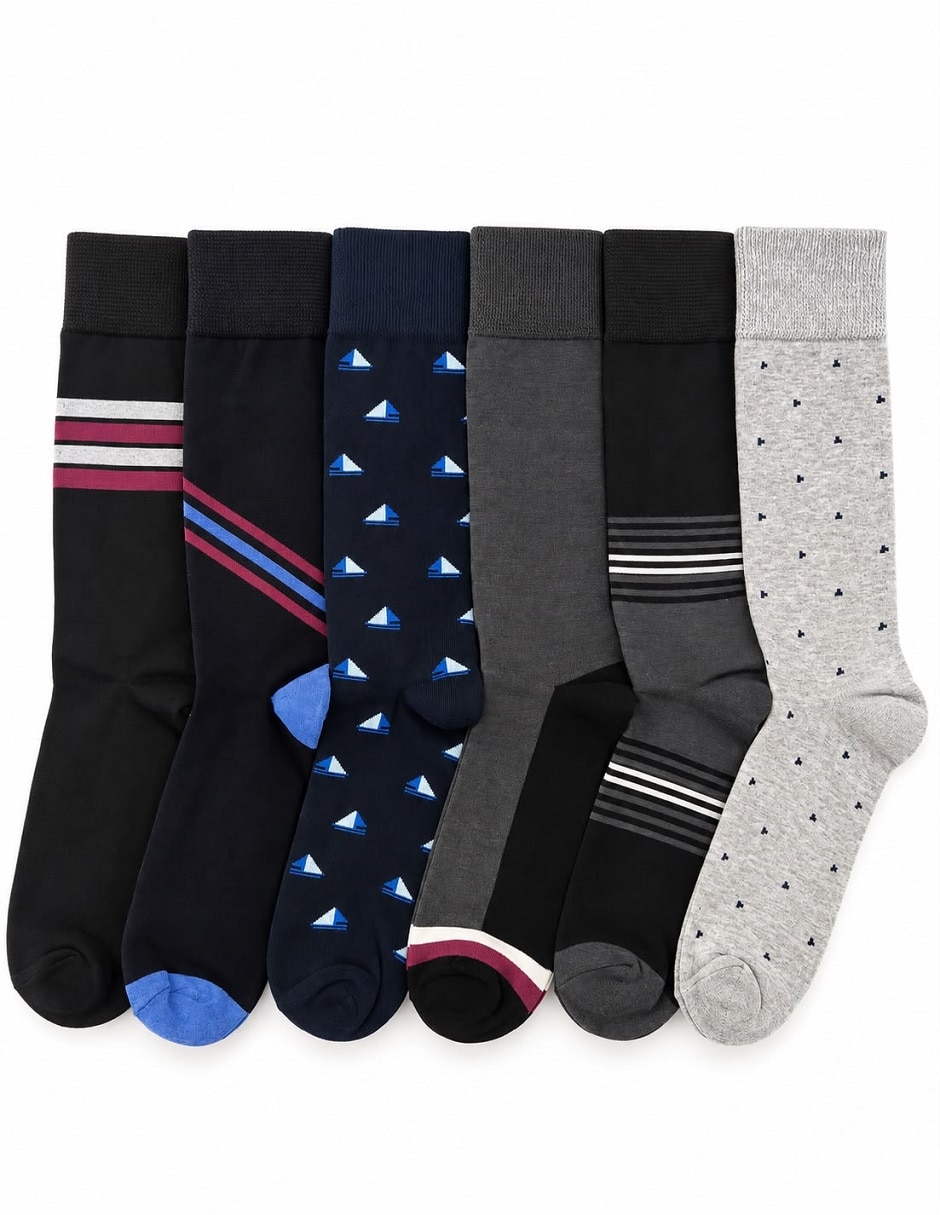 Calcetín diabético para hombre 6 pares 2