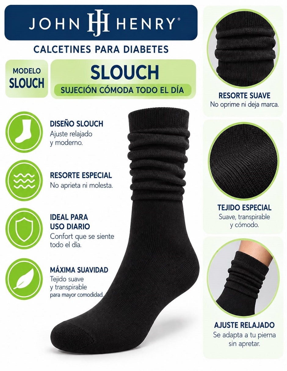 Calcetín diabético para hombre 6 pares 5