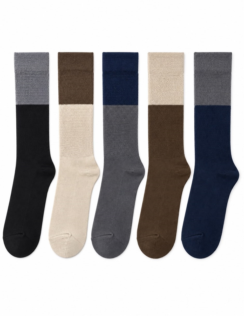 Calcetín diabético para hombre 5 pares Calcetín diabético para hombre 5 pares