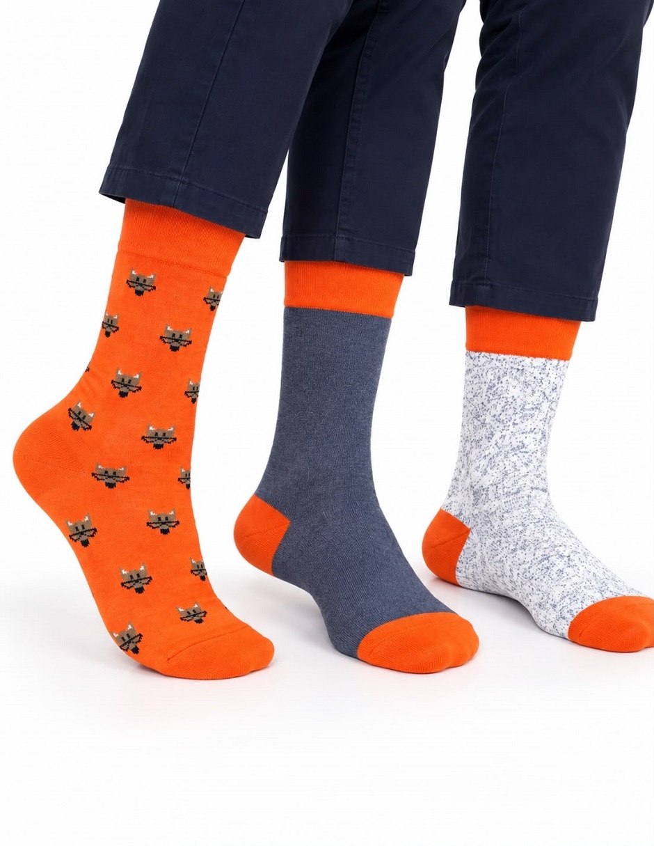Calcetín halloween para hombre 3 pares 4