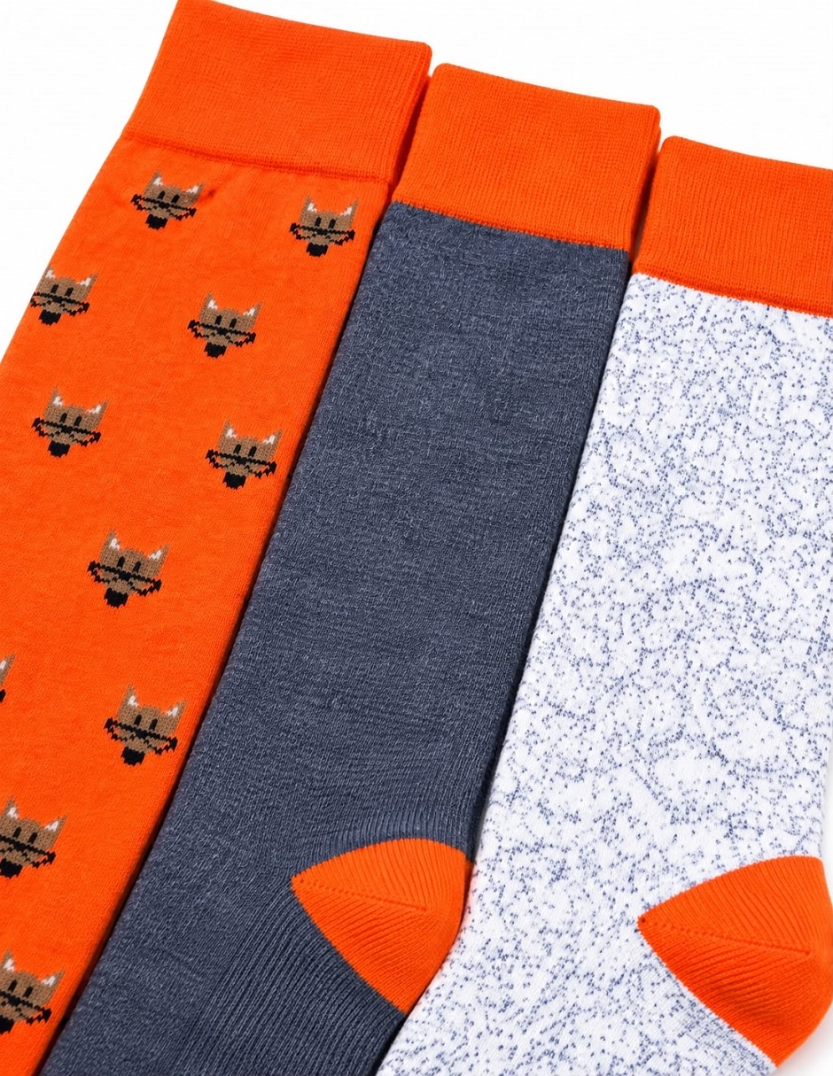Calcetín halloween para hombre 3 pares 5