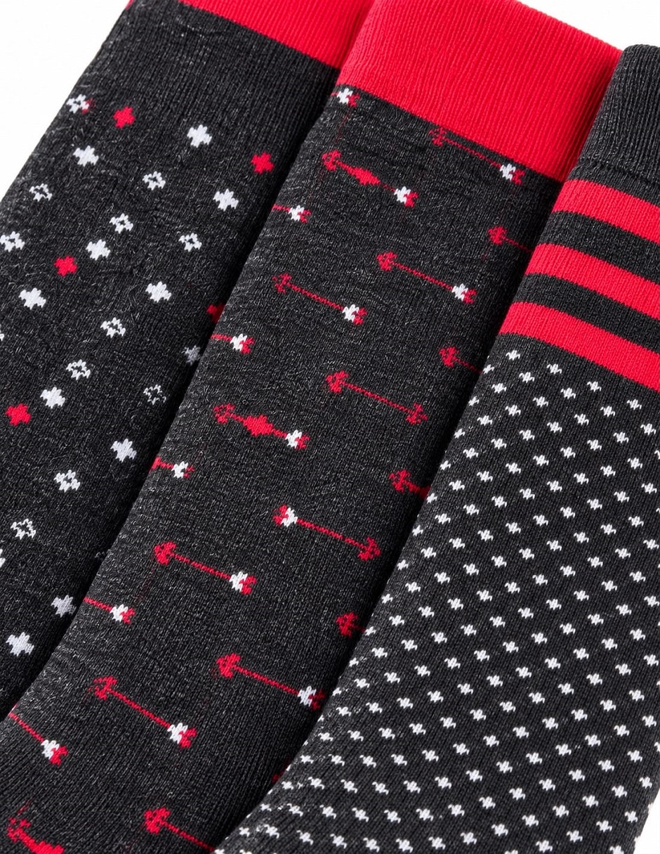 Calcetín navidad para hombre 3 pares 2