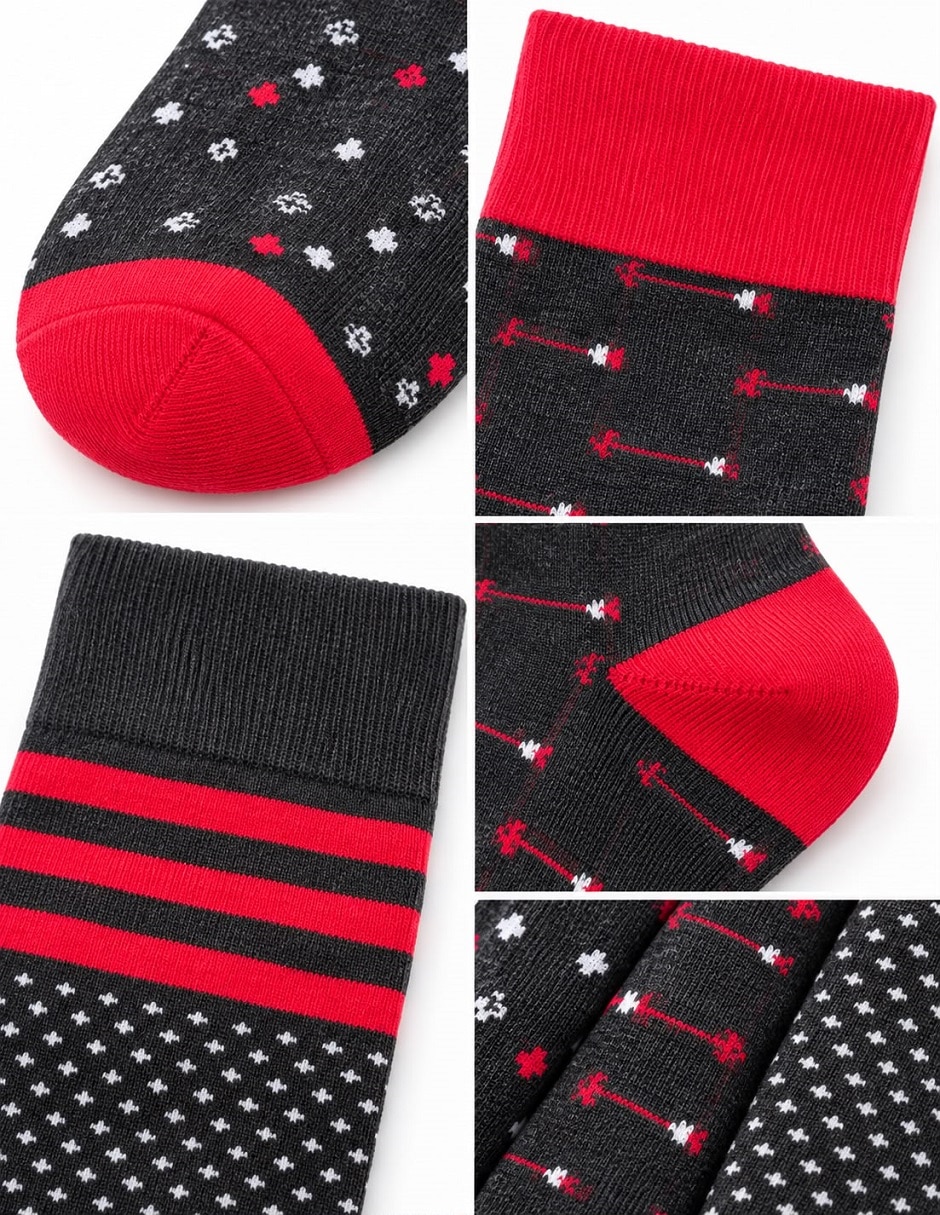 Calcetín navidad para hombre 3 pares 5