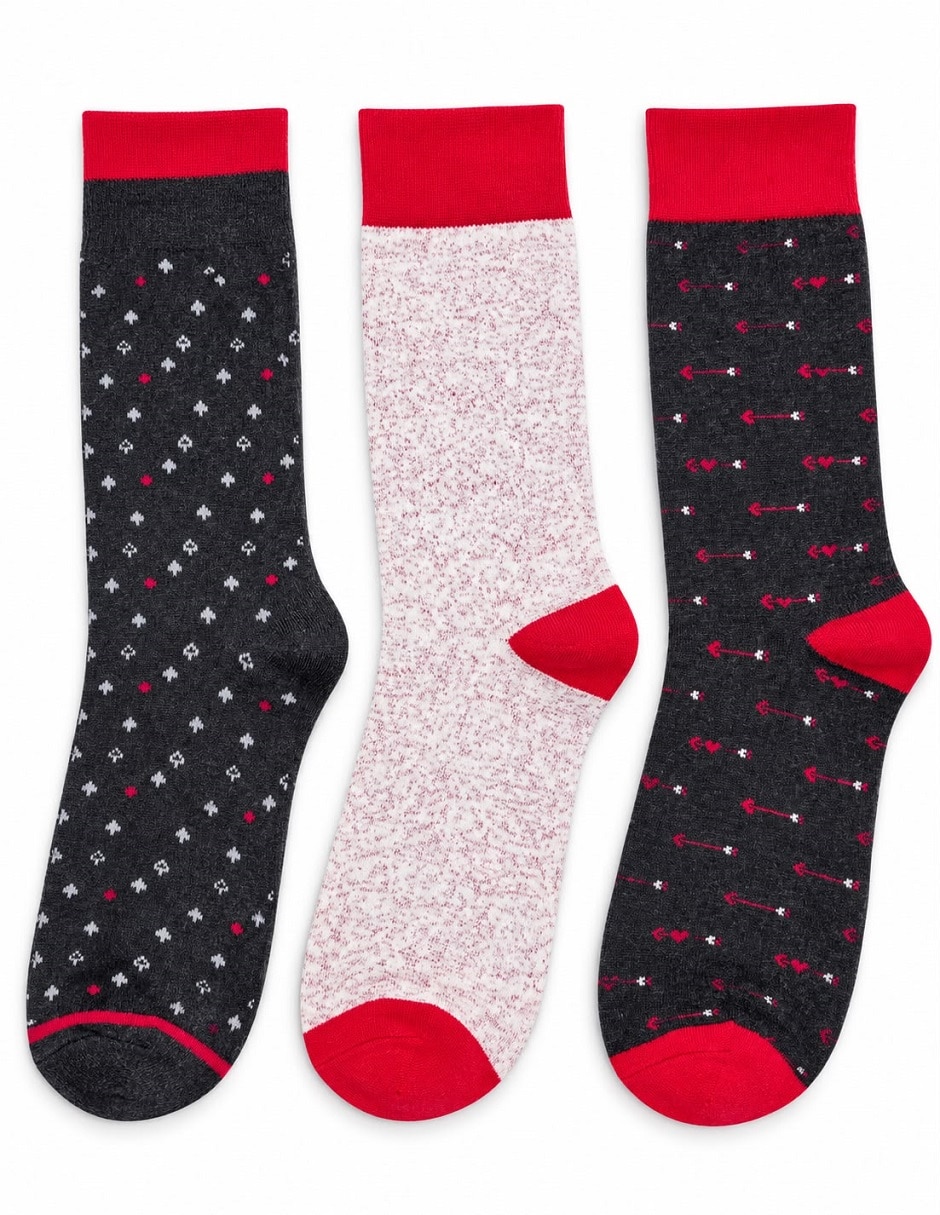 Calcetín navidad para hombre 3 pares Calcetín navidad para hombre 3 pares