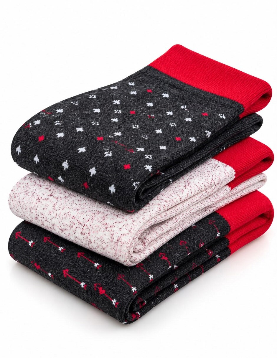 Calcetín navidad para hombre 3 pares 3