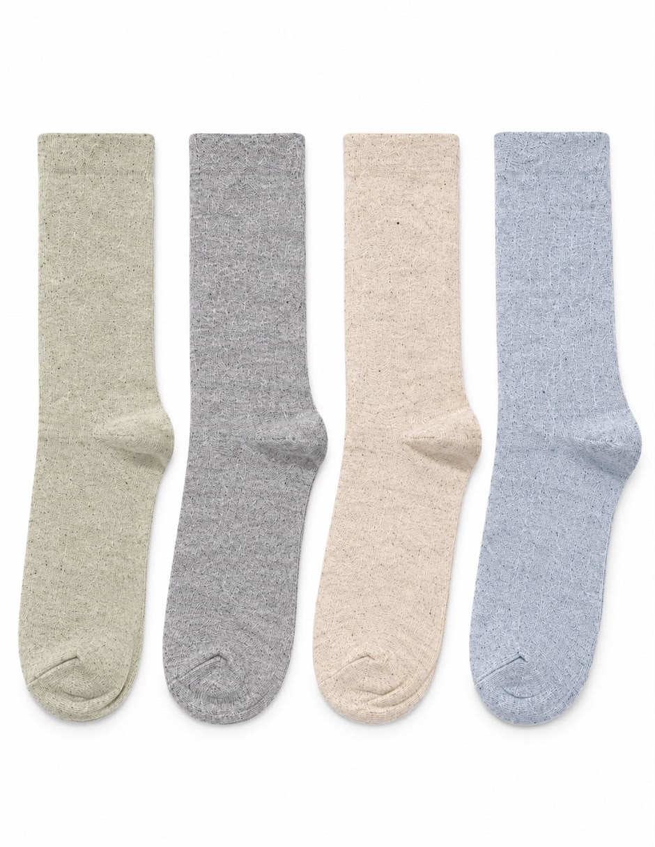 Calcetín de algodón para hombre 4 pares
