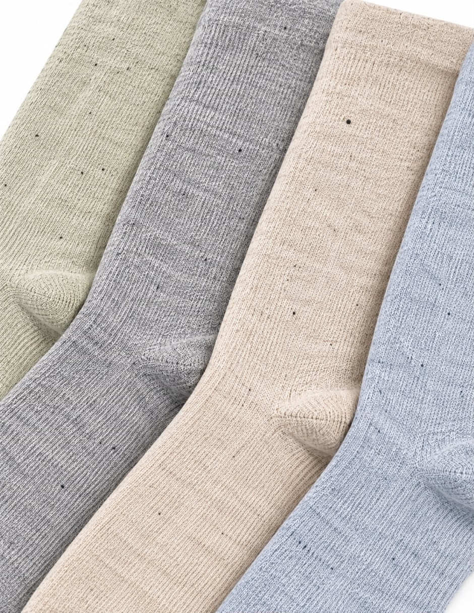 Calcetín de algodón para hombre 4 pares 2