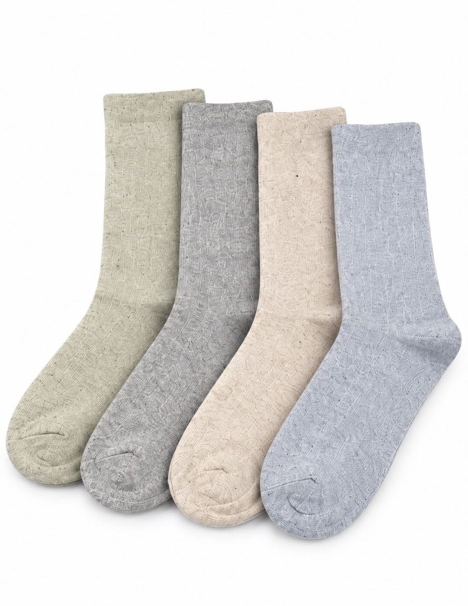 Calcetín de algodón para hombre 4 pares 4