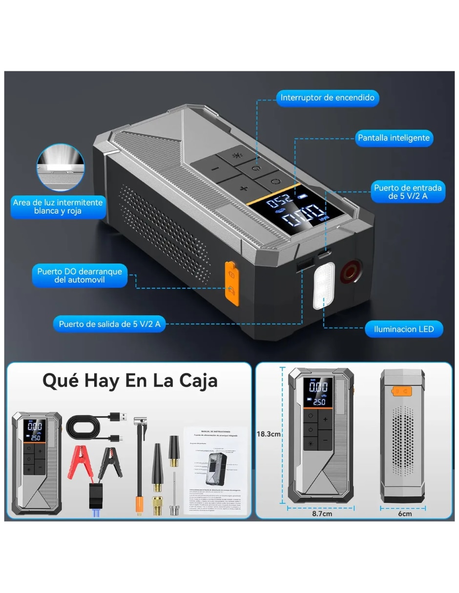 Arrancador compacto para auto 3