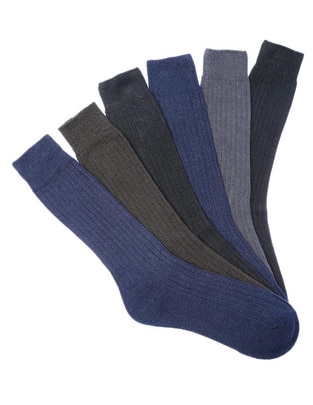Set de calceta comfort JBE de algodón para hombre 6 pares