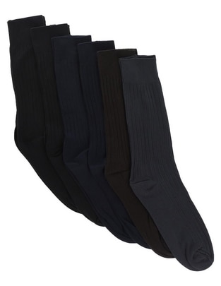 Set de calceta comfort JBE de algodón para hombre 6 pares