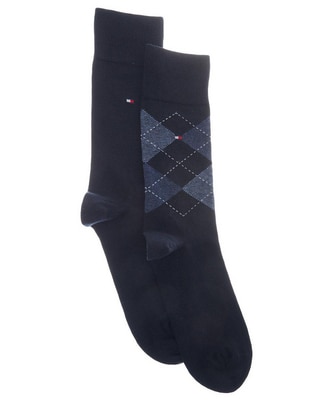 Set de calceta Hilfiger de algodón para hombre 2 pares Set de calceta Hilfiger de algodón para hombre 2 pares